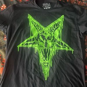 Neon green blackcraft cult tee shirt